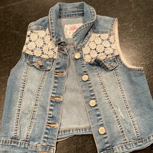 Size 8 girls justice jean vest